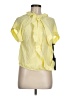 Pinko Yellow Short Sleeve Blouse Size EU (IT) 44 / US 8 - photo 1