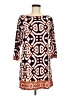 Laundry by Design Print Orange Casual Dress Size 6 - photo 1