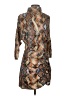 WNTRMSE Paisley Brown Cocktail Dress Size 4 - photo 1
