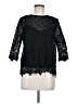 Esley 100% Polyester Black 3/4 Sleeve Blouse Size M - photo 1