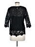 Esley 100% Polyester Black 3/4 Sleeve Blouse Size M - photo 2