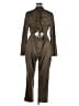 Elevenses Stars Gold Green Jumpsuit Size 3X - photo 2