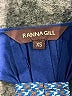 Ranna Gill 100% Viscose Blue Long Sleeve Blouse Size XS - photo 7
