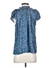 Current Air 100% Polyester Blue Short Sleeve Blouse Size XS - photo 2