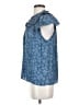 Current Air 100% Polyester Blue Short Sleeve Blouse Size XS - photo 5
