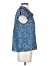 Current Air 100% Polyester Blue Short Sleeve Blouse Size XS - photo 4