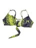 Rebdolls Print Yellow Swimsuit Top Size 1X - photo 1