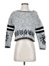LINE Chevron-herringbone Gray Wool Pullover Sweater Size XS - photo 1