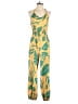 Shein 100% Polyester Tropical Yellow Jumpsuit Size 4 - photo 1