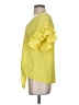 She + Sky 100% Polyester Yellow Short Sleeve Blouse Size S - photo 5