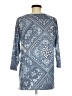 Honeyme Blue 3/4 Sleeve Top Size M - photo 2