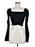 Topshop Black Long Sleeve Top Size 6 - photo 1
