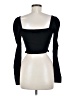 Topshop Black Long Sleeve Top Size 6 - photo 2