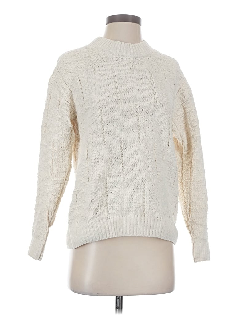 Pre-owned Weatherproof Turtleneck Sweater In White