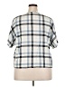 Style&Co Blue Short Sleeve Blouse Size XL - photo 2