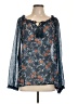 Panhandle Blue 3/4 Sleeve Blouse Size L - photo 1