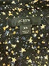 J.Crew 100% Silk Stars Black 3/4 Sleeve Silk Top Size XS - photo 7
