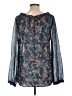 Panhandle Blue 3/4 Sleeve Blouse Size L - photo 2
