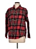 Old Navy 100% Cotton Plaid Red Long Sleeve Button-Down Shirt Size L - photo 1