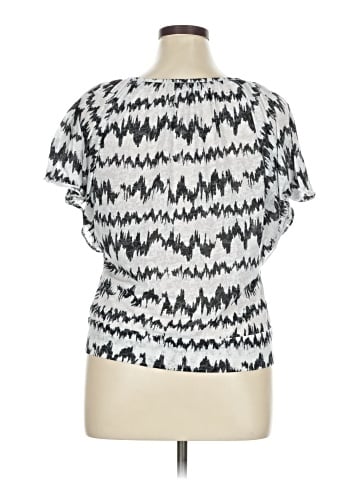 AB Studio Short Sleeve Blouse (view 2)