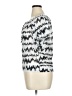 AB Studio Silver White Short Sleeve Blouse Size XL - photo 5