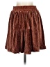 Chloe Oliver 100% Polyester Solid Brown Casual Skirt Size XS - photo 1