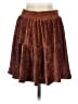 Chloe Oliver 100% Polyester Solid Brown Casual Skirt Size XS - photo 2