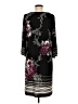 DressBarn 100% Polyester Print Black Casual Dress Size M - photo 2
