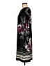 DressBarn 100% Polyester Print Black Casual Dress Size M - photo 5