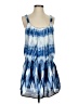 Bananas Monkey 100% Polyester Tie-dye Blue Casual Dress Size 2 - photo 1