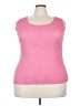 Avenue 100% Polyester Pink Sleeveless Top Size 22 - 24 Plus - photo 1