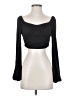 Shein Black Long Sleeve Top Size 4 - photo 1