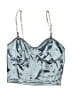 Shein Silver Blue Sleeveless Top Size 2 - photo 1