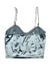 Shein Silver Blue Sleeveless Top Size 2 - photo 2