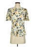 I.N. Studio Floral Yellow Short Sleeve T-Shirt Size S (petite) - photo 1