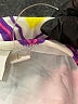 MILLY Cabana Chevron-herringbone Ivory Pink Swimsuit Bottoms Size L - photo 4