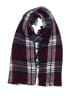 Unbranded Plaid Burgundy Scarf One size - photo 1
