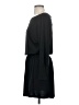 Veronica M. Solid Black Casual Dress Size S - photo 5
