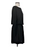 Veronica M. Solid Black Casual Dress Size S - photo 4