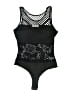 Whyte Eyelash Graphic Black One Piece Swimsuit Size S - photo 1