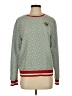 H&M Print Teal Blue Pullover Sweater Size XS - photo 1