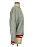 H&M Print Teal Blue Pullover Sweater Size XS - photo 4