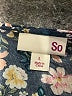 SO 100% Rayon Floral Black Long Sleeve Blouse Size L - photo 7