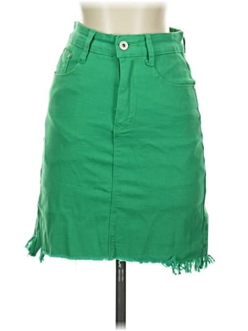 Qed London Denim Skirt (view 1)