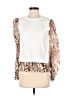 Fate 100% Cotton Animal Print White Cardigan Size S - photo 1