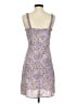 JDY 100% Polyester Paisley Purple Cocktail Dress Size XS - photo 2