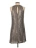 Aidan Mattox Metallic Silver Cocktail Dress Size 2 - photo 2