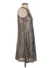 Aidan Mattox Metallic Silver Cocktail Dress Size 2 - photo 4