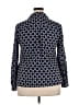 Notations Print Blue 3/4 Sleeve Blouse Size XL - photo 2