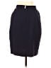 Talbots 100% Silk Solid Blue Silk Skirt Size 8 - photo 2